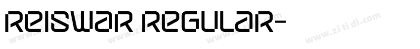 Reiswar Regular字体转换